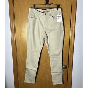 UNIONBAY Karma Stretchy High Waisted Skinny Pants Beige Women Junior Size 15